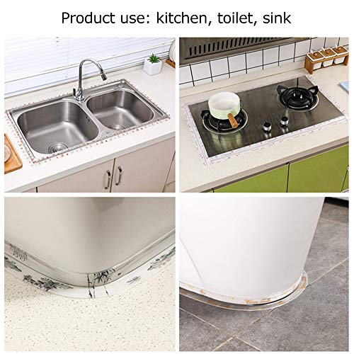 Yosoo brtvena traka PVC + akrilno ljepilo prozirne praznine za brtvljenje za brtvljenje za kuhinju toaletni sudoper