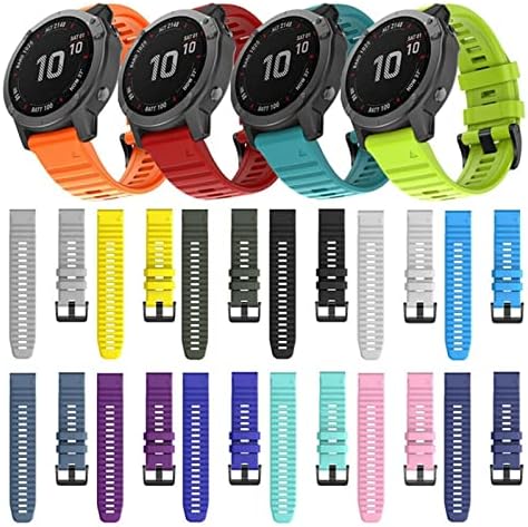 MOPZ 26 22mm Brzo fit loga za Garmin Fenix ​​7 7x 6x 6Pro Pogledajte silikon Easy Fit Trake za ručne zglobove za Fenix ​​5x 5 3 3HR 935 945