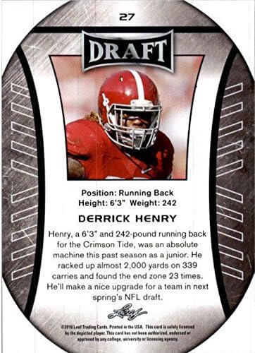 Derrick Henry listov nacrt rookie Card 27