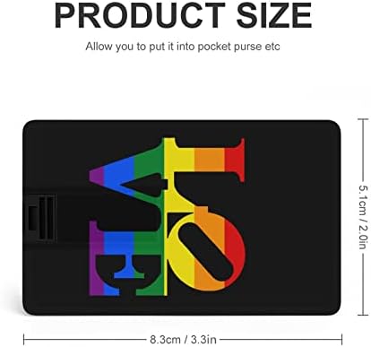 Love LGBT Gay Pride USB Flash pogon Personalizirana kreditna kartica Pogonska memorija Stick USB Key pokloni