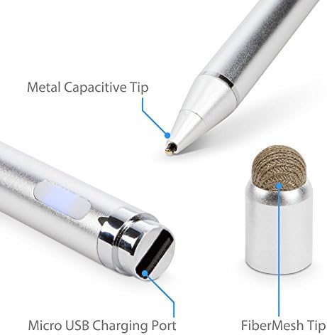 Boxwave Stylus olovka kompatibilna sa ASUS Zenbook Flip 15 - AccuPoint Active Stylus, Elektronski stylus sa ultra finim vrhom - Metalno srebro