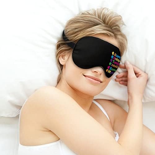 Autizam Jedinstvena puzzle Spasilačka maska ​​s podesivim kaišem mekim poklopcem za oka za spavanje za putanje Relax Nap