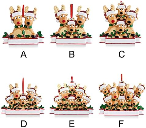 6 set crtanog životinjskog božićnog drvca Viseći ukras Novogodišnji prozor kamin Zidna vrata Xmas Kancelarijski dekoracija Odmor