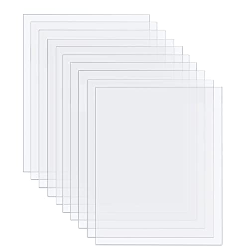 10kom 8 x 10 prozirni listovi od akrilnog pleksiglasa, prozirni akrilni listovi praznine za zanat, okviri za slike zamjena stakla,