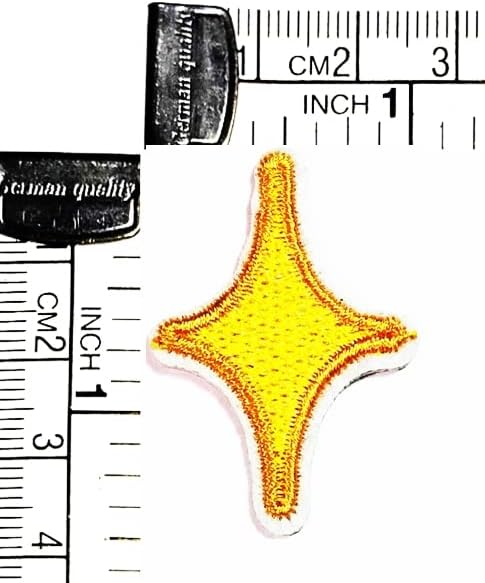 Kleenplus 3kom. Mini slatka Sparkle žuta zakrpa crtane naljepnice zanati Umjetnost šivanje popravak vezeno željezo na šivati zakrpe