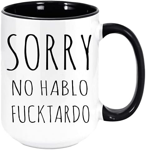 Izvini No Hablo Fuctardo šolja za kafu-smiješne jedinstvene poklon šolje za njega, nju, muškarca ili ženu, praznične poklone za svaku