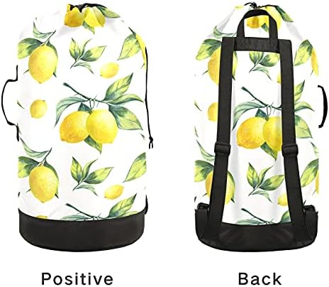 JUMBEAR ruksak za pranje veša sa limunom sa naramenicama multifunkcionalna torba za veš korpe za odeću sa zatvaračem za vezice za fakultet, putovanja, praonicu veša, stan