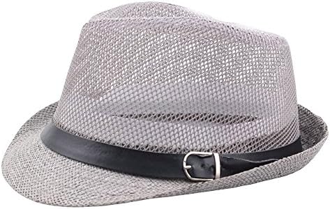 Muškarci Žene Fedora Sun Hats Lighweight Mesh Ribolovni šeširi Ljetni trilby Panama Kats Zaštita od sunca Široka BRIM PUTOVANI HATS