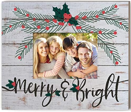 Srce Hearts Weather Slat Frame Merry i Bright, Multicolor
