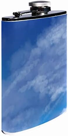 Bočica Za Kukove Od Nerđajućeg Čelika, Prenosiva Nepropusna Džepna Flask Flagon Sa Kopčom Za Navoj, Sky Clouds Landscape
