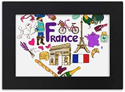 Diaythinker France Love HeartsKap Nacionalna zastava Desktop Foto okvir ukrasi Slika umjetnička slikarstvo