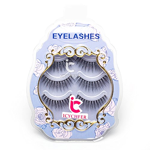 3d umjetne trepavice Eye Lashes alat za proširenje šminke ručni rad Clear Band 3Pair / Set