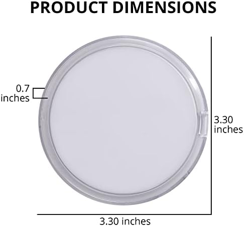 Trgovina LC bijela boja punjiva dvostrano LED prijenosno ogledalo