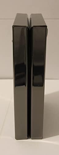 Great dvostruki 2,5x3.5 Crni okvir okvira sa šarkama sa šarkama sa staklenim prednjim kondicijom za stoji vertikalno na stolni stol ili zidni viseći