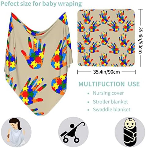 AUTIZAM Svjesnost Baby pokrivač koji prima pokrivač za novorođenčad novorođenčad swit omotačja