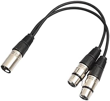 XXXDXDP 34 Cm 3-pinski 1 muški do 2 ženski Audio Produžni kabl mikrofon i kabl za razgradnju zvuka
