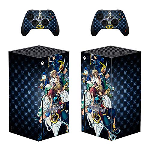 Felipe Seiji Kuba Xbox serija X Skin Set vinilne naljepnice za kožu Zaštitni za Xbox serije X konzola Kinect 2 kontrolera - Kingdom Hearts