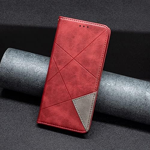Nincyee Flip Case za Xiaomi Redmi Note 12, romb uzorak Premium kožni novčanik Kickstand Magnetic close Cover