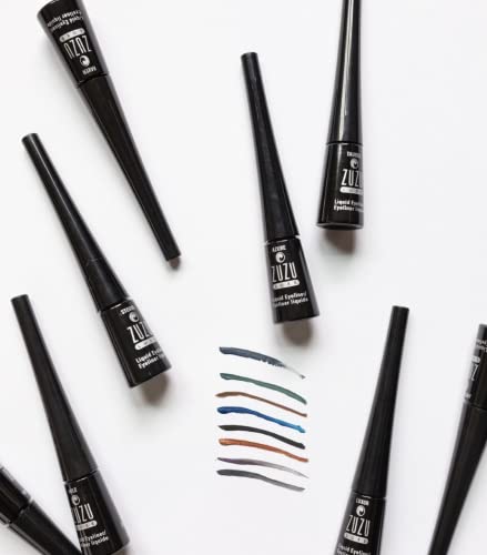 ZUZU LUXE Precision Liquid Liner , tečni ajlajner sa vrhom fine kaligrafije, brzo se suši, vodootporan. Prirodno, bez parabena, vegansko,bez glutena, bez okrutnosti, bez GMO, 0,1 oz.