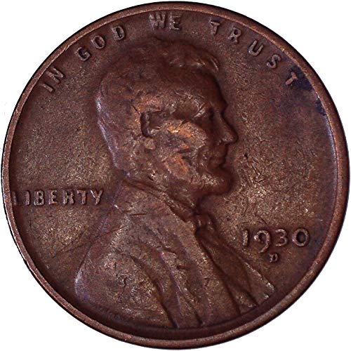1930 d Lincoln pšenica Cent 1c vrlo dobro