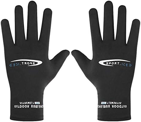 Holiberty Lagane svilene rukavice Neklizajuće sportove na otvorenom Vožnja biciklistička rukavica zimska topla rukavica na rukavu Sun UV zaštita ribolovne rukavice za žene muškarci