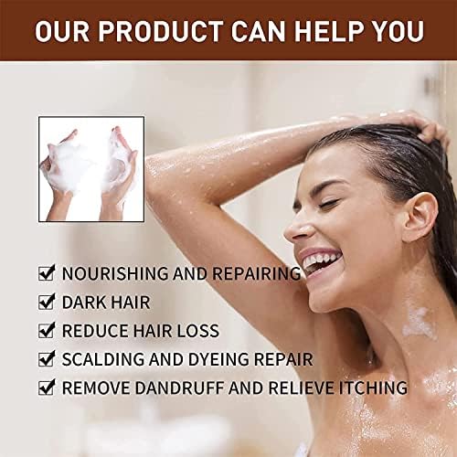 KUDRJIU BLACK i debela kosa Fallopia Multiflora šampon šampon, Shou Wu šampon sapun, tamna šampon za kosu, promovira rast kose i sprečava