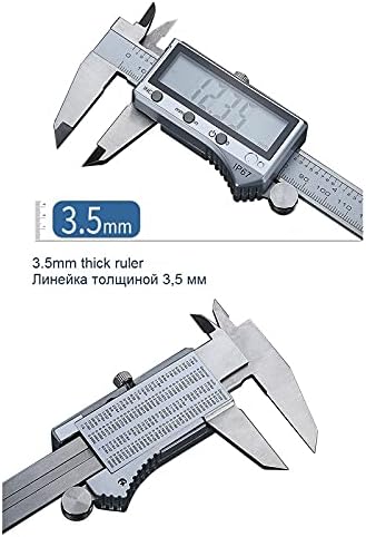 XWWDP Bluetooth vodootporni digitalni rudnički rudnički rudnički čelik od nehrđajućeg čelika za mjerenje alata za mjerenje promjera