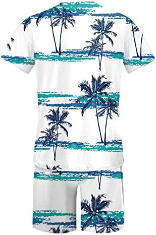 Bmisegm odijela za muškarce Muška odjeća proljeće ljeto plaža kratki rukavi štampana košulja kratko odijelo košulja hlače odijelo