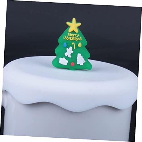 Kisangel 2pcs Cover Boys Mm Cups baby Proof Snowman poklopci White Cup figurice za poklon Božić dekorativni pokloni mališani prašina