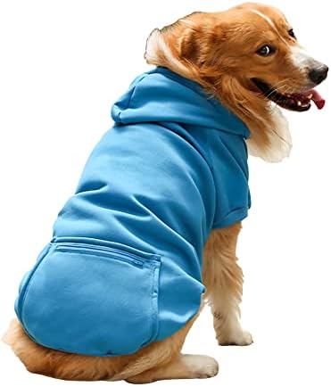 Qwinee hoodie hoodie kapuljač kapuljača dukseri za prozračne duksere s kapuljačom topla kućna odjeća za male srednje velike mačke psi plavi 3x-veliki plus