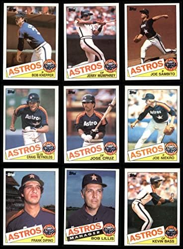 1985. TOPPS HOUSTON ASTOR timski set HOUSTON ASTROS NM / MT Astros