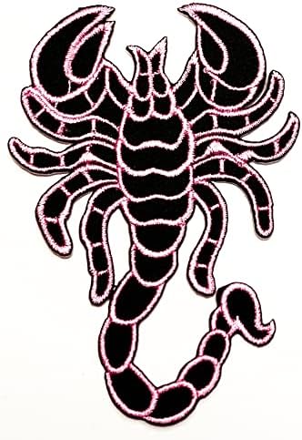 Kleenplus 3kom. Pink Scorpion Iron on Patches Cartoon Kids modni stil vezeni motiv Applique dekoracija amblem Costume Arts Sewing