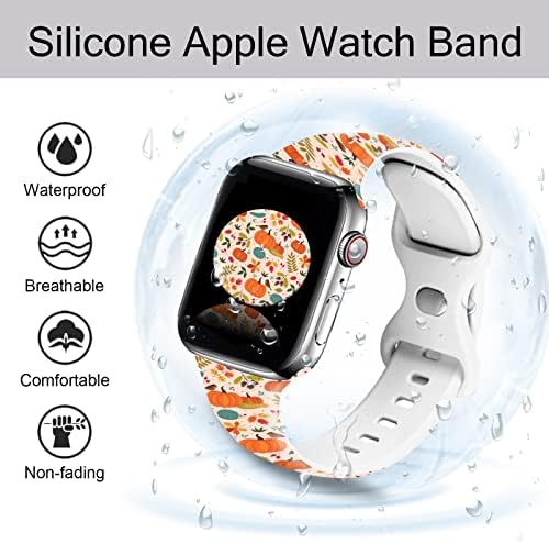 Halloween Božić Dan zahvalnosti Band Holiday Watch za žene Muškarci Kompatibilni sa Apple Watch Bands 38mm 40mm 41mm 42mm 44mm 45mm