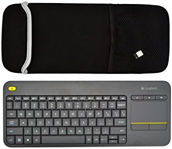 Wanty crna boja neoprenski poklopac za zaštitu od prašine za nošenje Ptotektori za Logitech bežičnu tastaturu na dodir K400 i K400