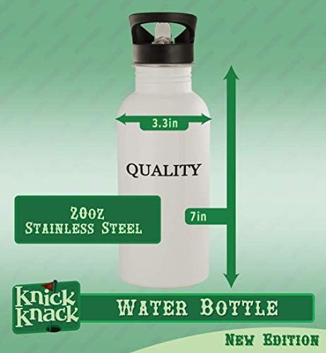 Knick Klack pokloni #caststeel - 20oz boca vode od nehrđajućeg čelika, srebro