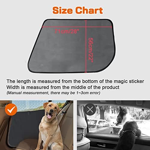 BIGNADO 2kom poklopci za vrata automobila za pseće kućne ljubimce zaštita vrata protiv ogrebotina vodootporna izdržljiva periva 600D
