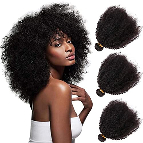 Feibin mongolski Afro Kinky Curly Human Hair snopove 24 24 24 Inch 4B 4C Afro Curly Weave Hair Human snopove Djevičanska kosa Coily