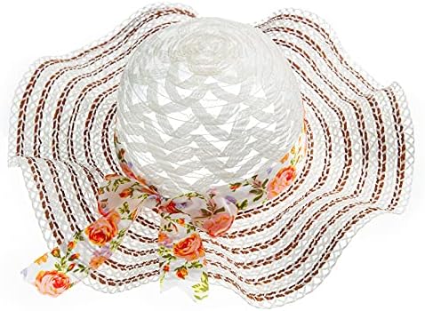 Ljetne diskete za žene za žene Djevojke Sunce zaštitni modni cvijet sklopivi za odmor za odmor vizira slamnati šeširi