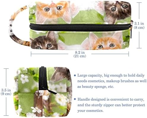 Tbouobt kozmetička torba za žene, vreće za šminkeone toaletne torbice Turistički poklon, životinja tri mačića