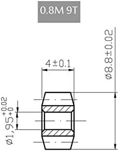 ZHENGGUIFANG ZGF-BR mali zupčanici zupčanik gvožđe / bakar 9T 2/3/3, 1/3, 9 MM rupa za modelske zupčanike