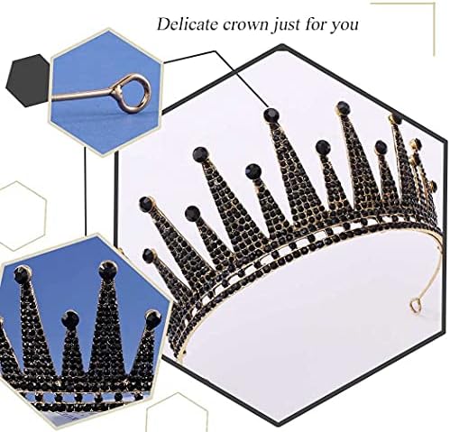 Eaytmo barokna kruna i tijare sa naušnicama Vintage Crystal Headpieces Bridal Hair Accessories vjenčani Nakit Set za žene i djevojčice