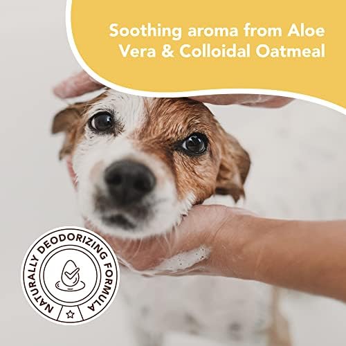 Prirodni šampon za osjetljivu kožu kompanije pasa, 12 oz., Zobene pahuljice sa psećim šamponom, šampon protiv peruti, hipoalergeni, sastojci na biljnoj bazi, potrepštine za kupanje pasa, rasterećenje kože od svrbeža za pse