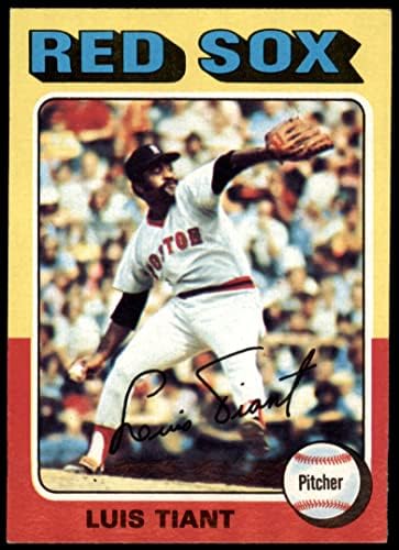 TOPPS 1975 MINI 430 Luis Tiant Boston Red Sox Dean kartice 5 - Ex Red Sox