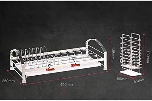 Jahh stalak za sušenje jela sa drenažnom, nehrđajući čelični čelični sušenje za sušenje sa kuhinjskim priborom, posuđe