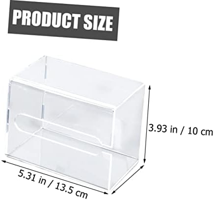 Cabilock 5pcs akrilni tkivni tkiva Clear Salt HOLDER PAMENSKI PAD PADSKI TISKU KUTIJE Zidni tkivo tkiva Tkiva za fioske tkiva Boxies Wall Mount Papir ručnik Dispenser Welling Furling Tris