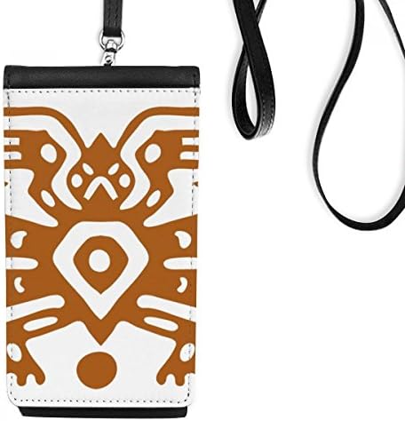 Diathinker Mexico Totems Mexican Drevni civilizacija Telefon novčanik Torbica Viseća mobilna torbica Crni džep