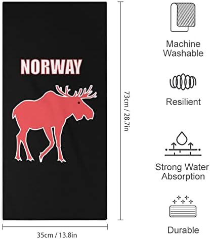 Ručnici ručnika Norveške Elk Super upijajući ručnik brzo suho