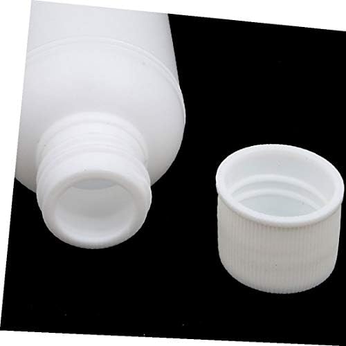 X-dree kapaciteta HDPE plastične boce White DIY okrugli boce W Cover (Botella de plástico HDPE DE 30 ml de berbidad botella redonda
