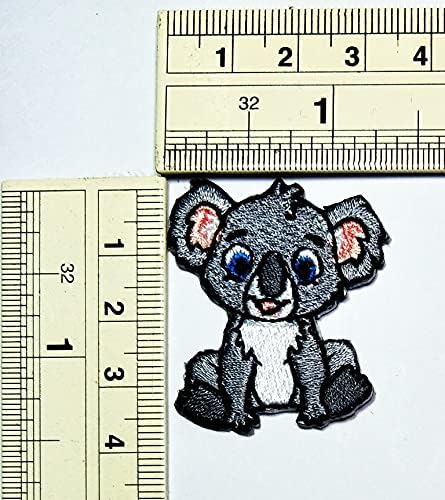 Umama Patch set od 3 mini koala medvjed slatka vezena patch little bebe medvjed koala crtani dječji šivaju željezo na zakrpama odjeća haljina šešica traperice šivajući aplikaciju