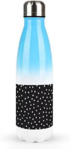 Crna bijela polka točkica 17oz Sportska boca za vodu od nehrđajućeg čelika vakuum izolirana cola oblik za višekratnu sportsku tikvicu